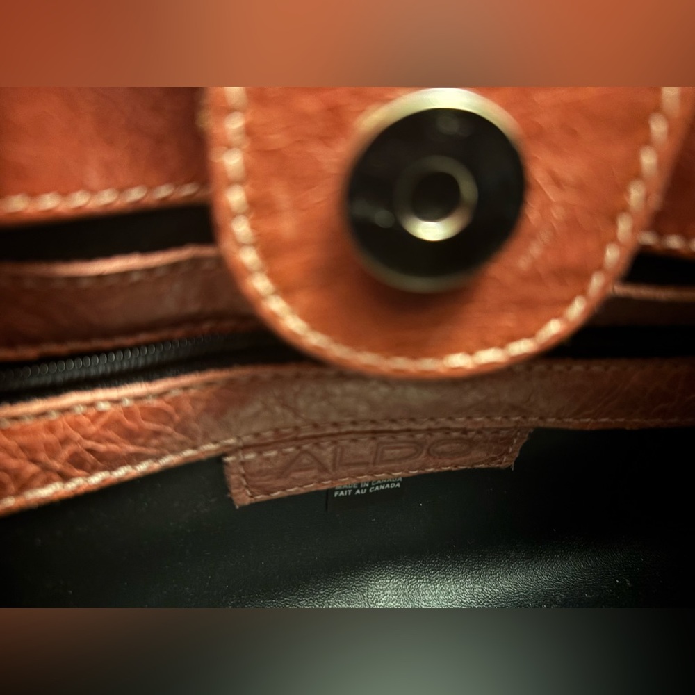 Aldo Vintage-Inspired Structured Shoulder Bag Salmon Pink - Picture 2 of 5